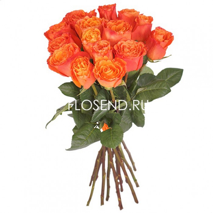 Букет «15 оранжевых роз»