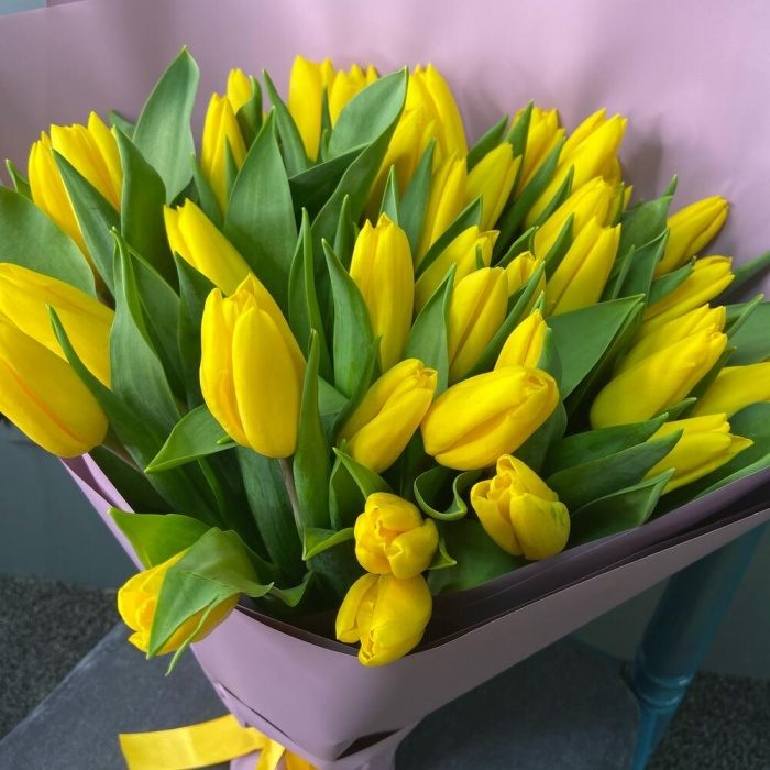 Букет «51 желтый тюльпан», фото 3